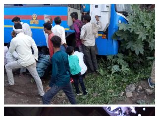 पांढरपौणि जवळ दुचाकी बसच्या धडकेत दोन दुचाकीस्वार ठार