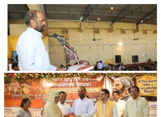 छत्रपती शिवाजी महाराजांचा आदर्श सर्वांनी जोपासावा. – हंसराज अहिर – राजुरा येथे 350 वा शिवराज्यभिषेक सोहळा संपन्न. -# विविध मान्यवरांसह, गुणवंत विध्यार्थी, महिलांचा केला सत्कार.#