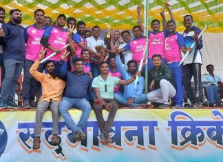 सद्भावना क्रिकेट चषक मध्ये सावली पंचायत समिती विजयी