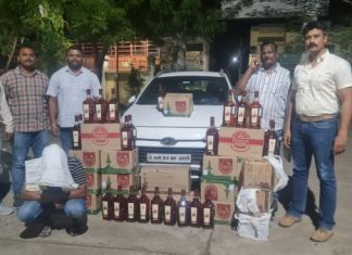 सावली तालुक्यात स्थानिक गुन्हे विभागाची अवैध दारू विक्रेत्यांवर कार्यवाही