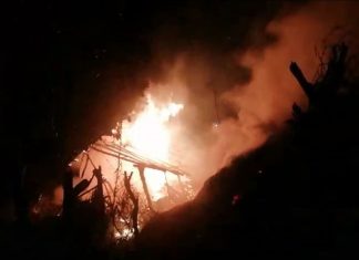 मोखाळात लागली आग; आगीत झोपडी व तनसीचा ढिगारा जळून खाक