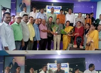 सेवानिवृत्त प्रित्यर्थ सहा.पशुधन विकास अधिकारी डॉ.विनय कांबळे यांचा सपत्नीक सत्कार