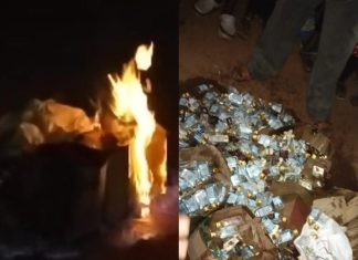 अवैध दारू विक्रेत्यांच्या दारूला महिलांनी लावल्या आगी;अवैध दारूविरोधात महिलांचा एल्गार