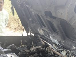 रस्त्यात बोलेरो पेटली…नागरिकांनी विझविली